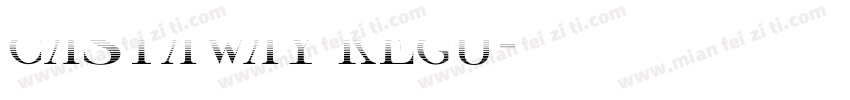 castaway regu字体转换